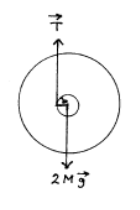 Free body diagram of a yo-yo