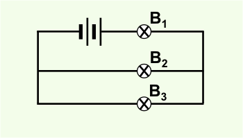 Circuit with 3 identical light bulbs