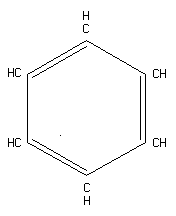 diagram of benzene molecule