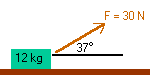 diagram illustrating a mass sliding along a horizontal frictionless floor
