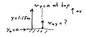 diagram of forces acting when a jumper leaves the ground