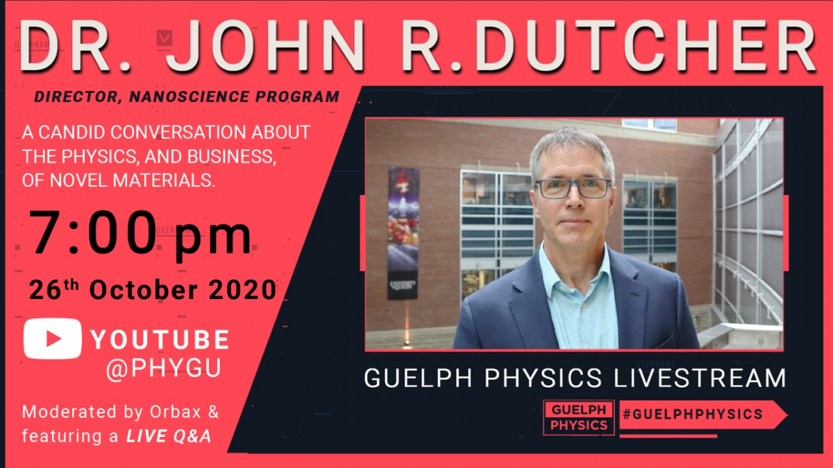 digital postcard for John Dutcher streaming conversation on October 26, 2020, 7pm