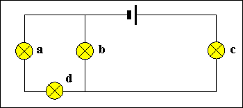 diagram of circuit showing three bulbs