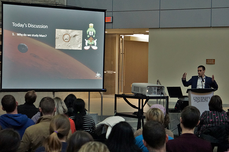 Scott VanBommel giving Mars lecture