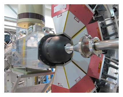  The SPICE internal conversion electron spectrometer installed in one hemisphere of the TIGRESS gamma-ray spectrometer.