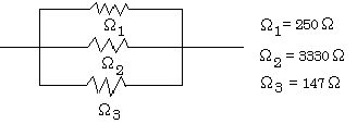 Diagram of resistors