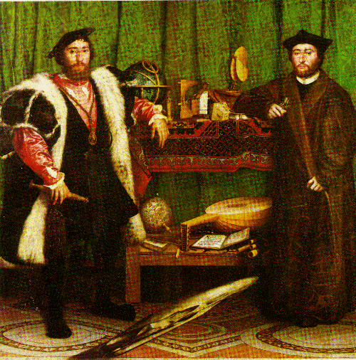 The Ambassadors by Hans Holbein, 1533